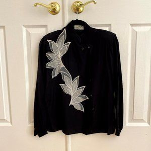 Silk Black Blouse
